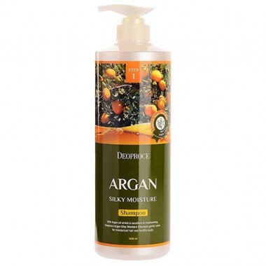 Шампунь для волос с аргановым маслом, 1000 мл — Argan silky moisture shampoo