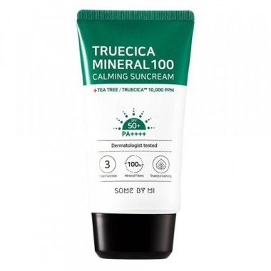 Успокаивающий солнцезащитный крем SPF 50+/PA++++, 50 мл — Truecica Mineral 100 Calming Sun Cream