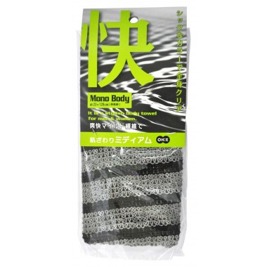 Мочалка для тела средней жёсткости, 23x120 см, 1 шт — Mono body nylon towel medium fit