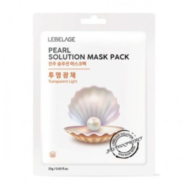 Маска тканевая с жемчугом, 25 г — Pearl solution mask pack