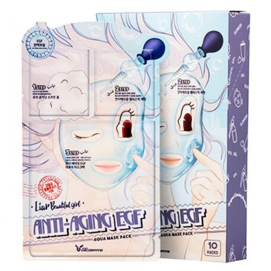 Маска для лица трехшаговая омолаживающая, 25 мл — Anti-Aging EGF aqua mask pack