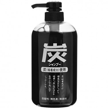 Шампунь для волос с древесным углём, 600 мл — Charcoal shampoo