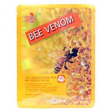 Маска для лица тканевая с экстрактом пчелиного яда, 25 мл — Real essence mask pack