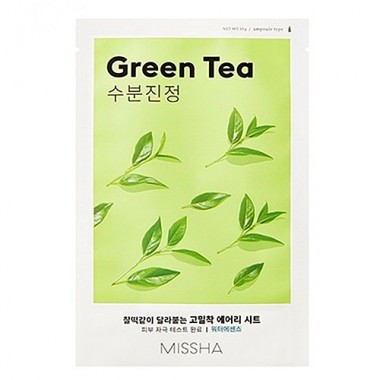 Маска для лица с экстрактом зелёного чая, 19 г — Airy fit sheet mask green tea