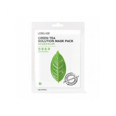 Маска тканевая с зеленым чаем, 25 г — Green tea solution mask pack