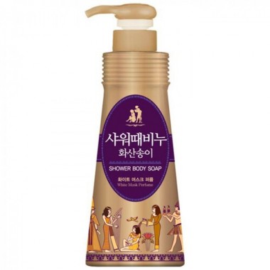 Мыло для тела жидкое белый мускус, 900 мл — Jeju volcanic scoria shower body soap