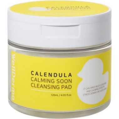 Подушечки косметические очищающие с календулой, 120 мл — Calendula calming soon cleansing pad