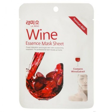 Маска с экстрактом красного вина, 21 г — Wine essence mask sheet