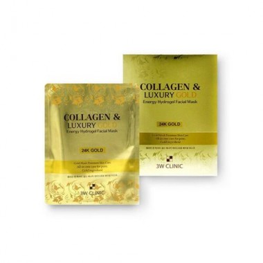 Маска гидрогелевая с золотом, 30 г — Collagen & luxury gold energy hydrogel facial mask
