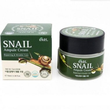 Крем ампульный с экстрактом слизи улитки, 70 мл — Snail ampule cream repairing