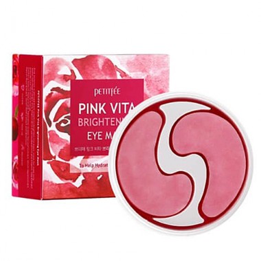 Патчи для глаз тканевые осветляющие, 60 шт — Pink Vita Brightening Eye Mask Patch
