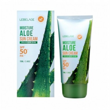 Солнцезащитный увлажняющий крем с экстрактом алоэ SPF50+ PA+++, 70 мл — Moisture Aloe Sun Cream SPF50+ PA+++