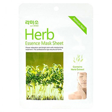 Маска с экстрактом лечебных трав, 21 г — Herb essence mask sheet