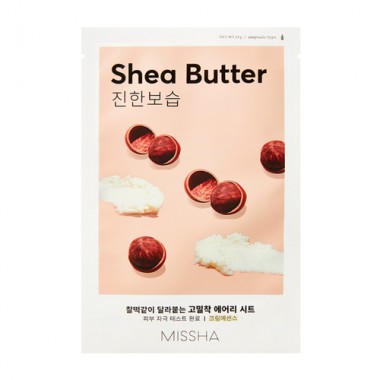 Маска для лица с экстрактом масла ши, 19 г — Airy fit sheet mask shea butter