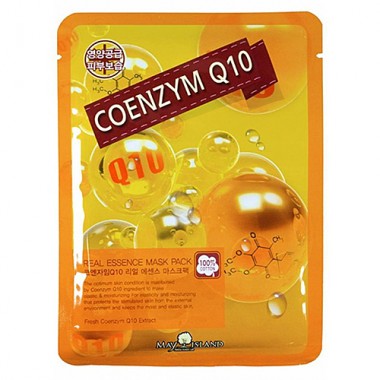 Маска для лица тканевая коэнзим Q10, 25 мл — Q10 Real essence mask pack
