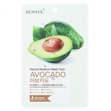 Маска тканевая с экстрактом авокадо, 22 мл — Natural mosture mask pack avocado