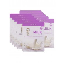 Набор тканевых масок для лица с молочными протеинами, 23 мл*5 шт