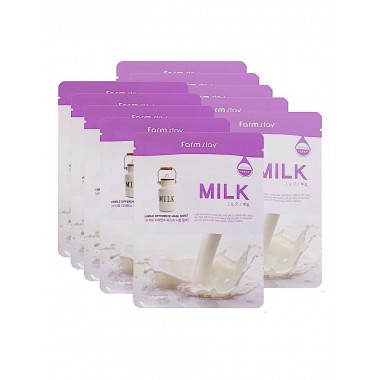 Набор тканевых масок для лица с молочными протеинами, 23 мл*5 шт — Visible Difference Mask Sheet Milk
