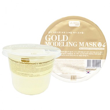 Маска моделирующая альгинатная с частицами золота, 28 г — Gold modeling mask