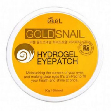 Патчи для глаз с экстрактом улиточного муцина и золотом, 60 шт — Eye patch gold snail