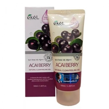 Пилинг-скатка с экстрактом ягод асаи, 100 мл — Natural clean peeling gel acai berry