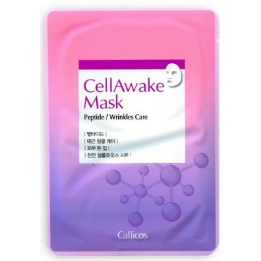 Омолаживающая тканевая маска для лица с пептидами, 25 г — CellAwake Peptide