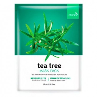 Маска тканевая для лица с чайным деревом, 28 мл — Mask pack with tea tree