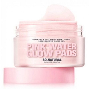 Педы увлажняющие с экстрактом лотоса и керамидами, 50 шт — Pink water glow pads