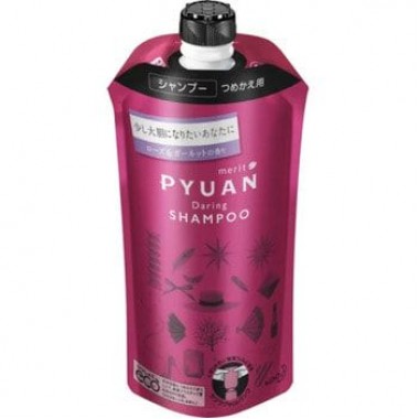 Шампунь для волос с ароматом розы и граната запасной блок, 340 мл — Merit pyuan daring shampoo with rose and pomegranate scent