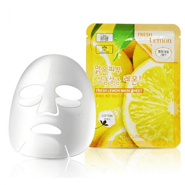 Маска тканевая для лица с экстрактом лимона, 23 мл — Fresh lemon mask sheet