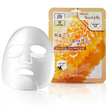Маска тканевая для лица с экстрактом маточного молочка, 23 мл — Fresh royal jelly mask sheet