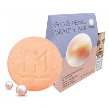 Мыло для умывания осветляющее с жемчугом, 100 г — G.G.G pearl beauty bar