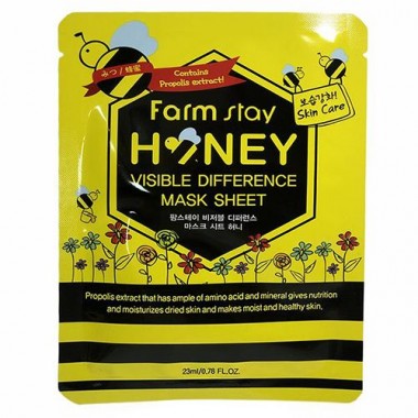 Маска тканевая с экстрактом меда, 23 мл — Visible difference mask sheet honey