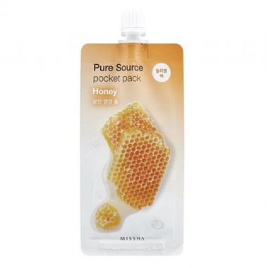 Маска для лица компактная с медом, 10 мл — Pure source pocket pack honey