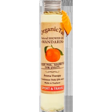 Безсульфатный гель для душа с мандариновым маслом, 100 мл — Natural Shower Gel Mandarin
