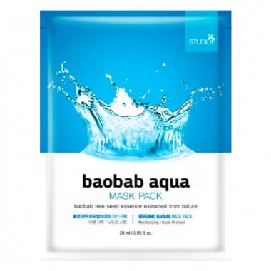 Тканевая маска для лица с экстрактом баобаба — Baobab Aqua Mask Pack