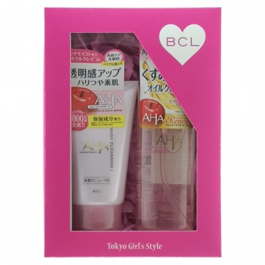 BCL Набор подарочный «двойное очищение» увлажняющее масло для снятия макияжа и пена-скраб для лица