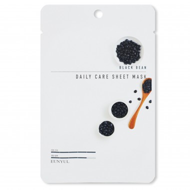 Маска тканевая для лица с экстрактом чёрных бобов, 22 г — Black Bean Daily Care Sheet Mask