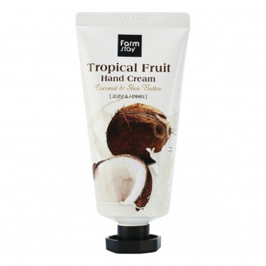 Крем для рук Тропические фрукты с кокосом и маслом ши, 50 мл — Tropical Fruit Hand Cream Coconut