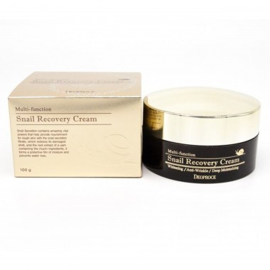 Deoproce Крем восстанавливающий с муцином улитки – Snail recovery cream, 100г