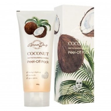 Grace Day Маска-пленка очищающая с кокосом - Coconut derma nourishing solution peel-off pack, 180г