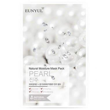 Маска тканевая с экстрактом жемчуга, 22 мл — Natural Moisture Mask Pack Pearl