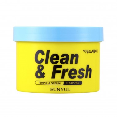 Отшелушивающие диски для обновления кожи, 170 мл — Clean & Fresh Pimple & Sebum Clear Pad