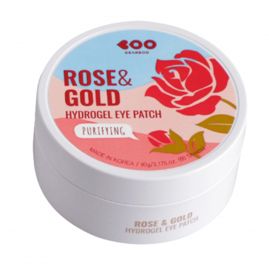 Dearboo Патчи гидрогелевые «роза и золото» - Rose&gold hydrogel eye patch, 60шт