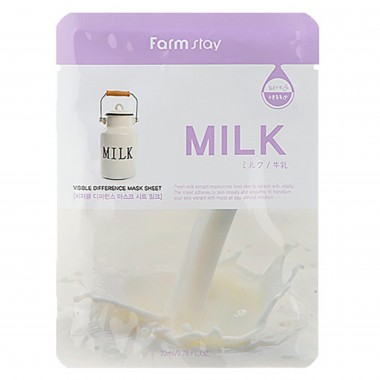Маска тканевая с молочными протеинами, 23 мл — Visible difference milk mask pack