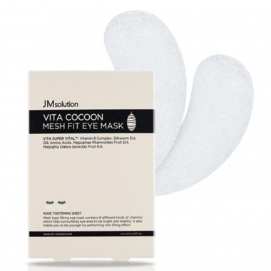 JMsolution Патчи лифтинг с экстрактом шелкопряда - Vita cocoon mesh fit eyes mask, 2мл