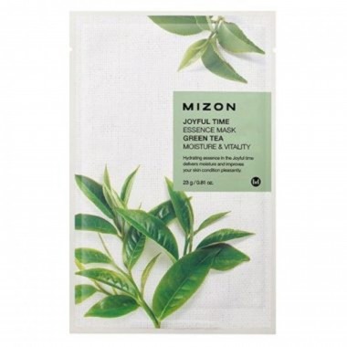 Маска тканевая с экстрактом зелёного чая, 23 г — Joyful time essence mask green tea