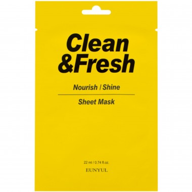 Маска тканевая для питания и сияния кожи, 22 мл — Clean&Fresh Nourish/Shine Sheet Mask