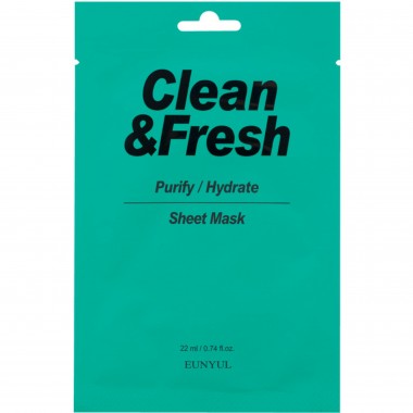 Тканевая маска для очищающего и увлажняющего эффекта, 22 мл — Clean&Fresh Purify/Hydrate Sheet Mask
