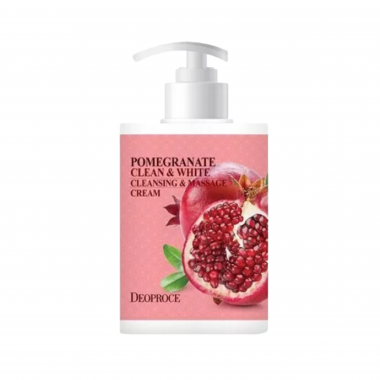 Deoproce Крем для лица c гранатом массажный - Clean&white cleansing massage cream pomergranate,430мл